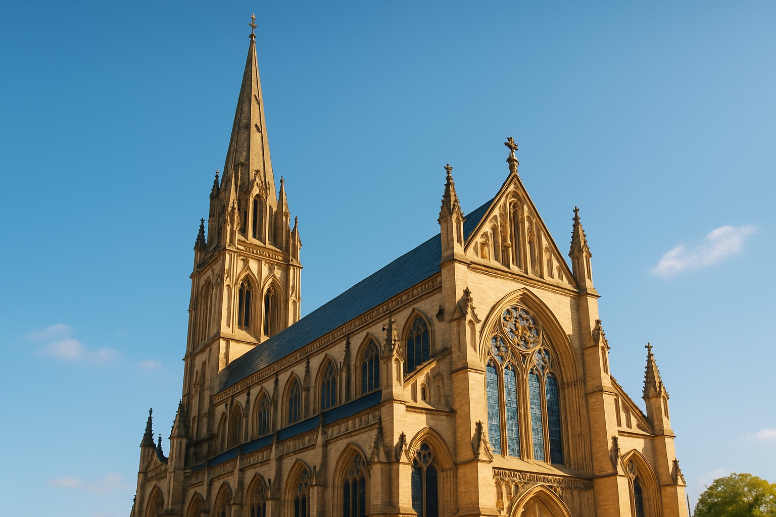 What Function Does the Pointed Structure on Top of a Church Serve