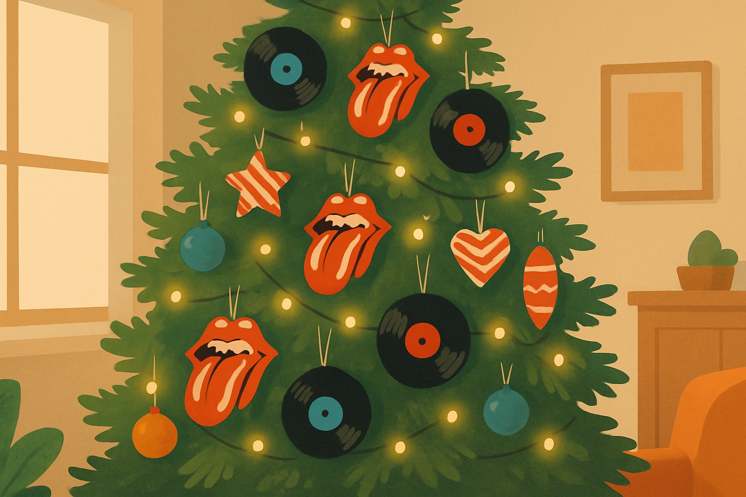 Rolling Stones Ornament Ideas That Rock Your Christmas Tree