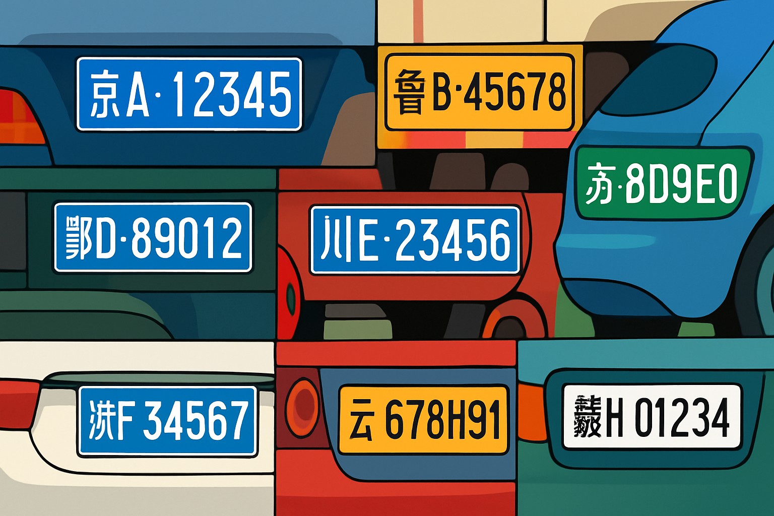 How to Read China Licence Plate Systems by Province