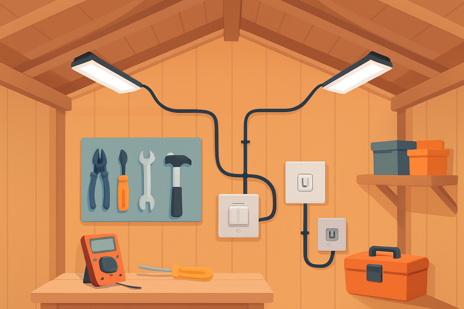 Wiring Shed Lights Inside Without Professional Help