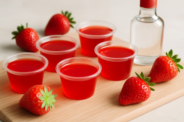 Strawberry and Vodka Jello Shots That Actually Taste Good
