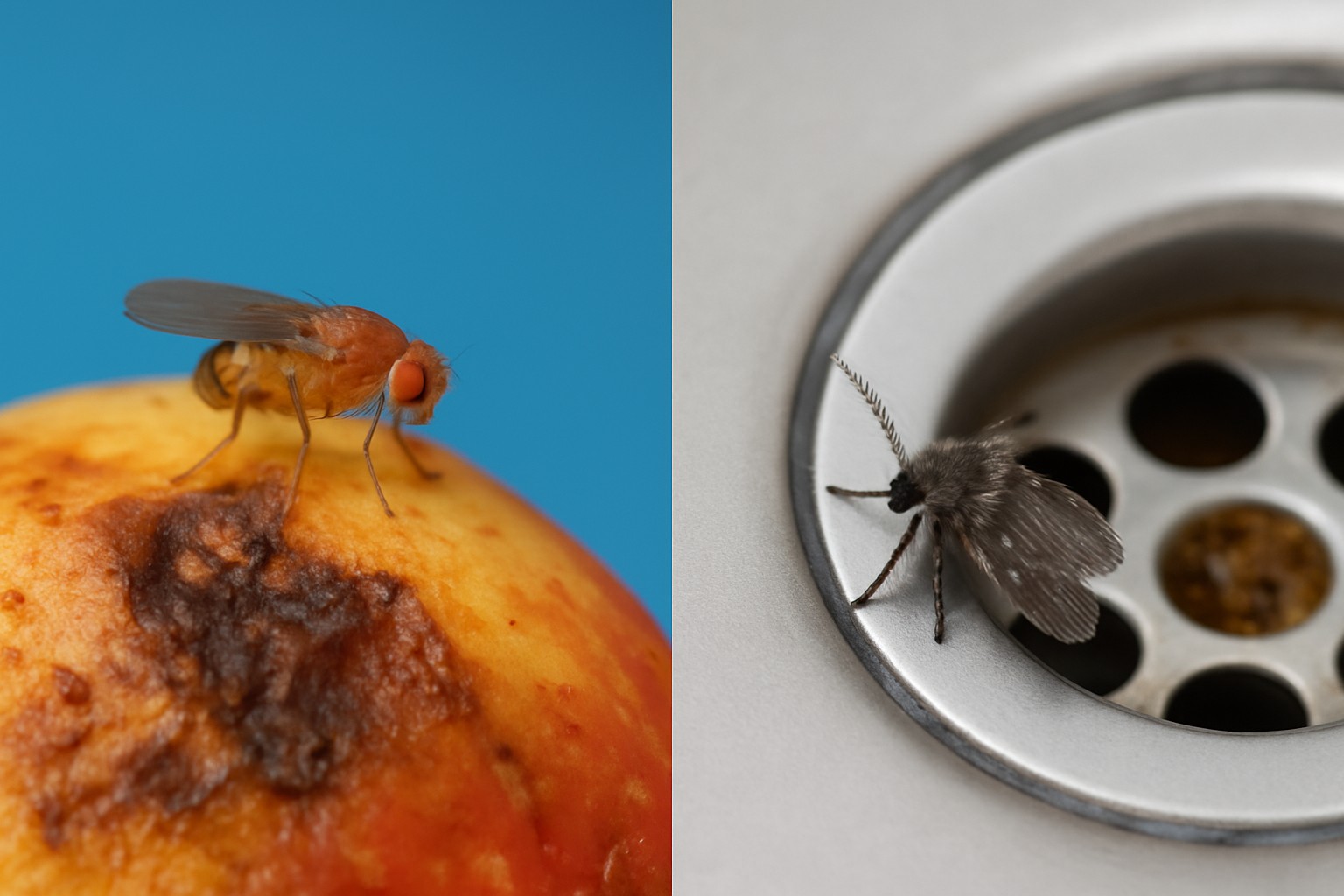 Fruit Fly Vs Drain Fly - How To Spot The Difference