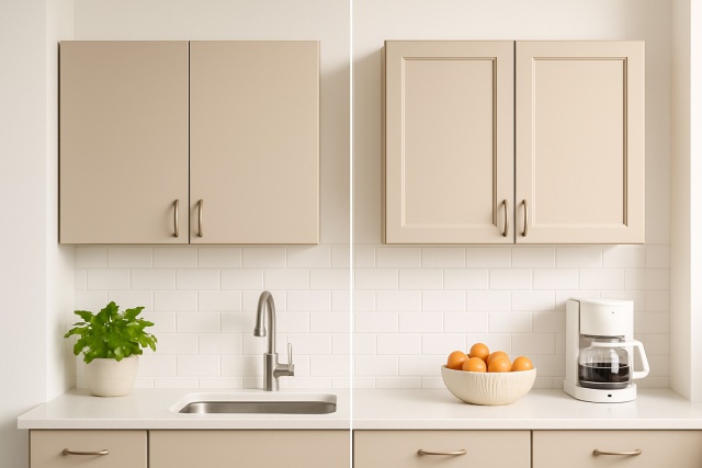 Adding Trim To Cabinet Doors - How To Upgrade Their Look